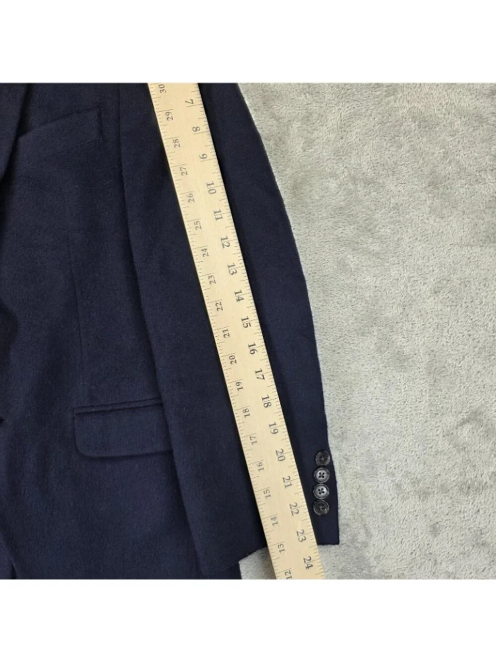 Lauren Ralph Lauren Blazer Mens 36S Blue Wool Silk Cashmere Sport Jacket Coat